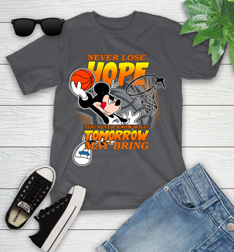Orlando Magic NBA Basketball Mickey Disney Never Lose Hope Youth T-Shirt 6