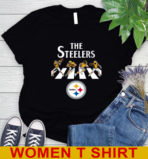 NFL Football Pittsburgh Steelers The Beatles Rock Band Shirt Women's T-Shirt