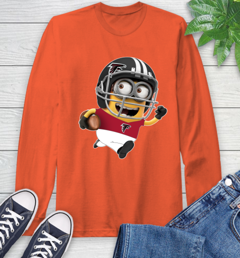 NFL Atlanta Falcons Minions Disney Football Sports Long Sleeve T-Shirt 5