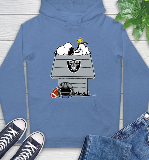 Oakland Raiders NFL Football Snoopy Woodstock The Peanuts Movie Hoodie 11