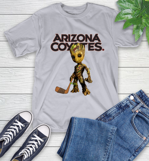 Arizona Coyotes NHL Hockey Groot Marvel Guardians Of The Galaxy T-Shirt 6