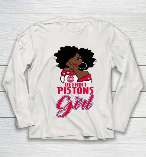 Detroit Pistons Girl NBA Youth Long Sleeve 11