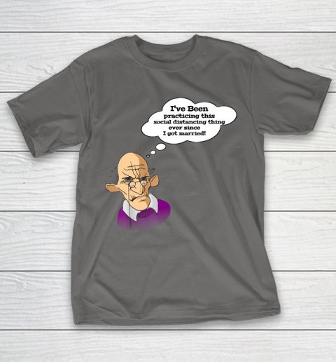 Grandpa Funny Gift Apparel  Funny Grumpy Grandpa Social Distancing Joke T-Shirt 8