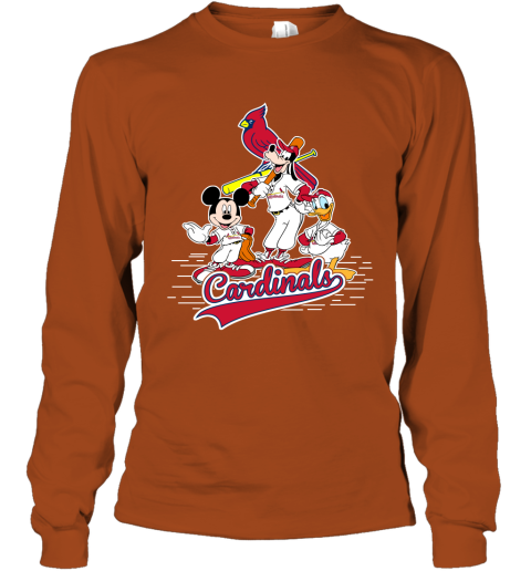 MLB St.Louis Cardinals Mickey Mouse Donald Duck Goofy Baseball T Shirt -  Rookbrand