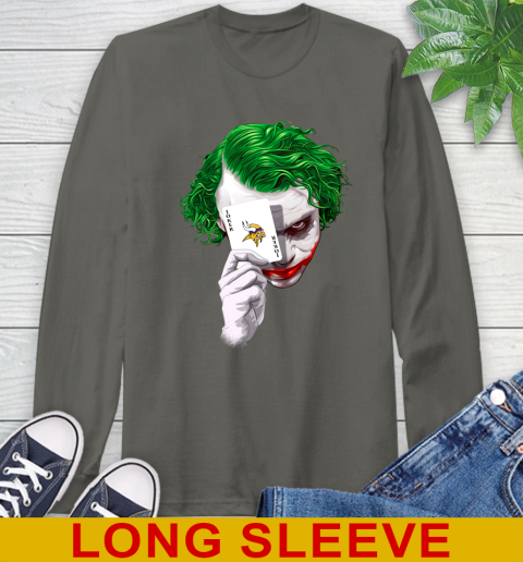 Minnesota Vikings NFL Football Joker Card Shirt Long Sleeve T-Shirt 10