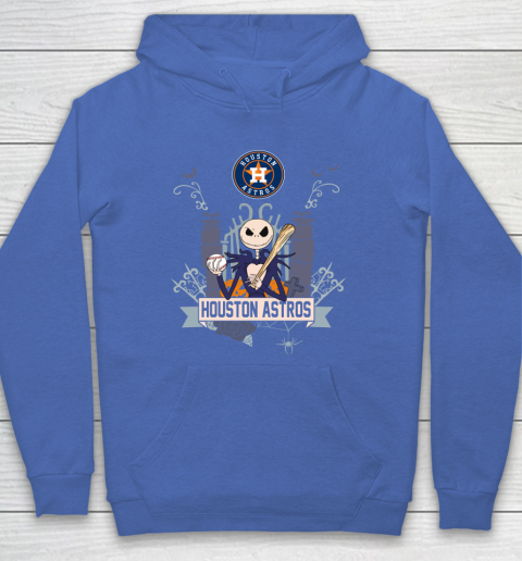 MLB Houston Astros Baseball Jack Skellington Halloween Hoodie 6