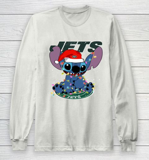 New York Jets NFL Football noel stitch Christmas Long Sleeve T-Shirt 9