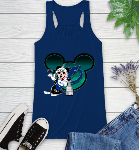 NHL Tampa Bay Lightning Stanley Cup Mickey Mouse Disney Hockey T Shirt Racerback Tank 9