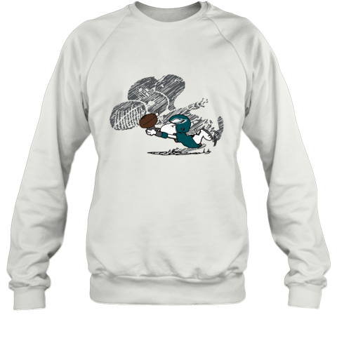 Philadelphia Eagles Snoopy Plays The Football Game Sweatshirt