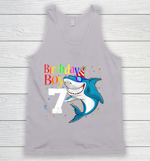Kids 7th Birthday Boy Shark Shirts 7 Jaw Some Four Tees Boys 7 Years Old Tank Top 3