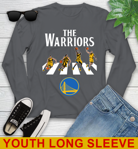 NBA Basketball Golden State Warriors The Beatles Rock Band Shirt Youth Long Sleeve 9