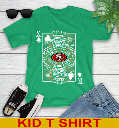 San Francisco 49ers NFL Football The King Of Spades Death Cards Shirt Youth T-Shirt 7