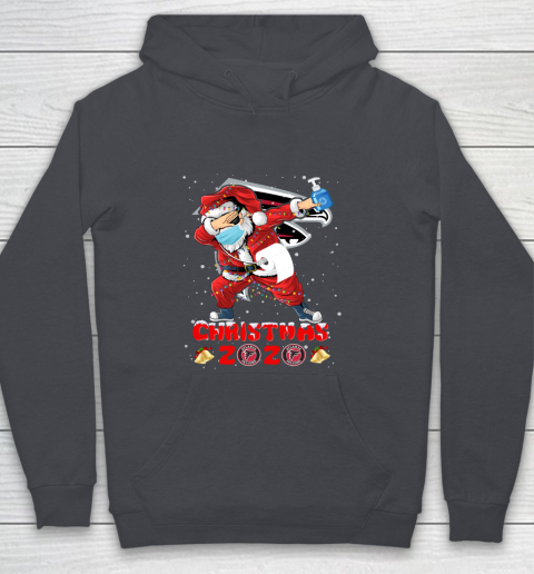 Atlanta Falcons Funny Santa Claus Dabbing Christmas 2020 NFL Youth Hoodie 5