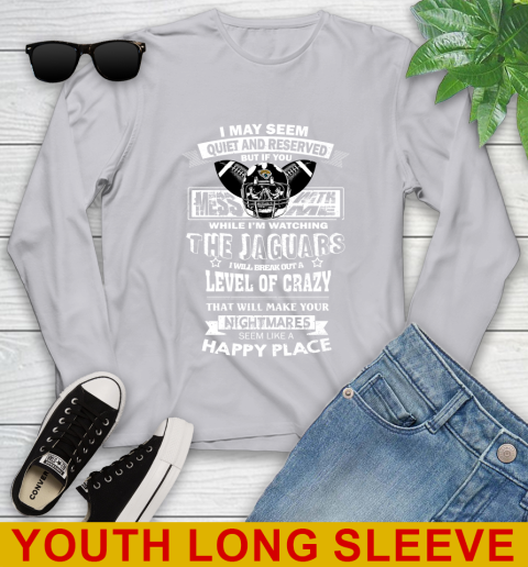 Jacksonville Jaguars NFL Football If You Mess With Me While I'm Watching My Team Youth Long Sleeve 5