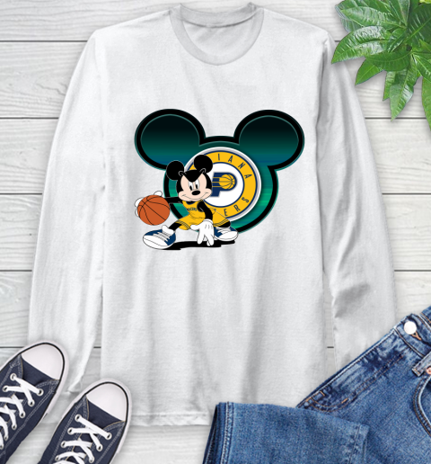NBA Indiana Pacers Mickey Mouse Disney Basketball Long Sleeve T-Shirt
