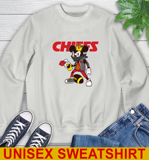 Kansas City Chiefs NFL Football Mickey Peace Sign Sports Sweatshirt 5