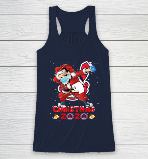 Cleveland Indians Funny Santa Claus Dabbing Christmas 2020 MLB Racerback Tank 8