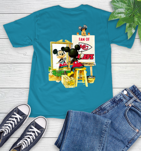 NFL Football Kansas City Chiefs Mickey Drawing Shirt 10