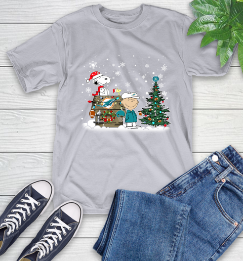 NFL Miami Dolphins Snoopy Charlie Brown Christmas Football Super Bowl Sports T-Shirt 6