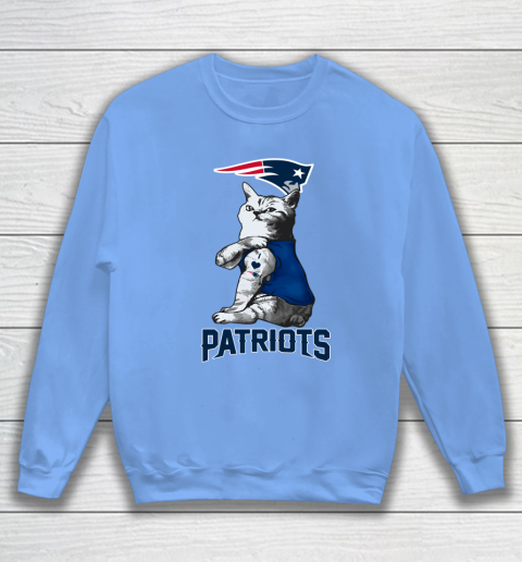 NFL Football My Cat Loves New England Patriots Sweatshirt 8