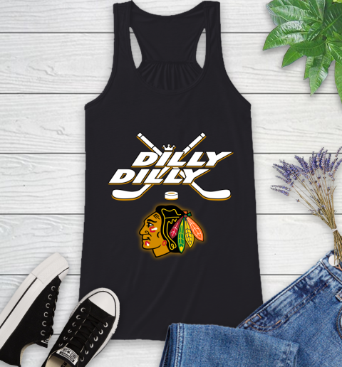 NHL Chicago Blackhawks Dilly Dilly Hockey Sports Racerback Tank 2
