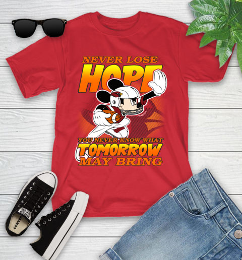 Atlanta Falcons NFL Football Mickey Disney Never Lose Hope (2) Youth T-Shirt 13
