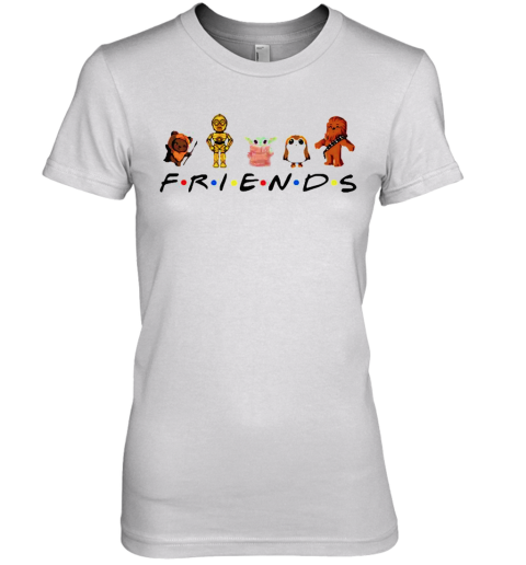 Star Wars Characters Chibi Friends TV Show Premium Women's T-Shirt