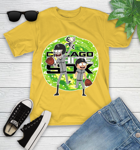 MLB Chicago White Sox Rick And Morty Baseball Sports Youth T-Shirt 8