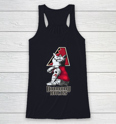 MLB Baseball My Cat Loves Arizona Diamondbacks Racerback Tank 7