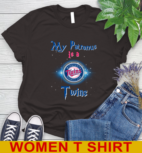 MLB Baseball Harry Potter My Patronus Is A Minnesota Twins Women's T-Shirt 9