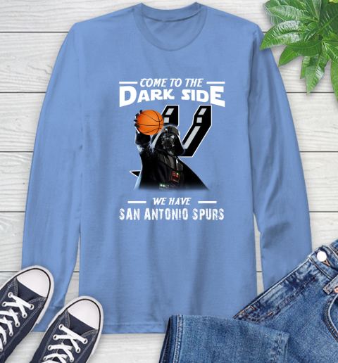NBA Come To The Dark Side We Have San Antonio Spurs Star Wars Darth Vader Basketball Long Sleeve T-Shirt 12