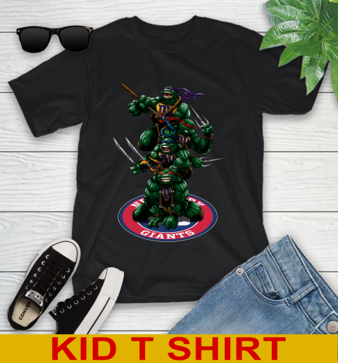 NFL Football New York Giants Teenage Mutant Ninja Turtles Shirt Youth T-Shirt 2