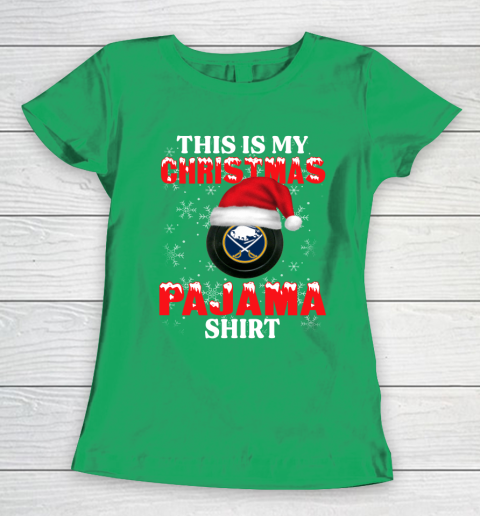 Buffalo Sabres This Is My Christmas Pajama Shirt NHL Women's T-Shirt 5
