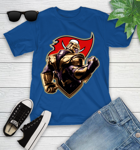 NFL Thanos Avengers Endgame Football Sports Tampa Bay Buccaneers Youth T-Shirt 9