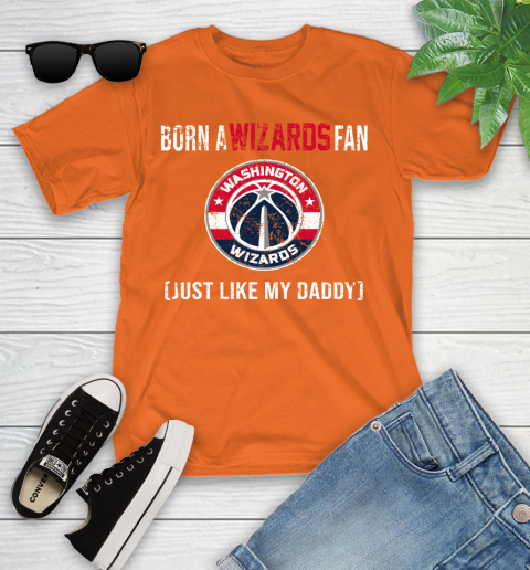 NBA Washington Wizards Loyal Fan Just Like My Daddy Basketball Shirt Youth T-Shirt 8