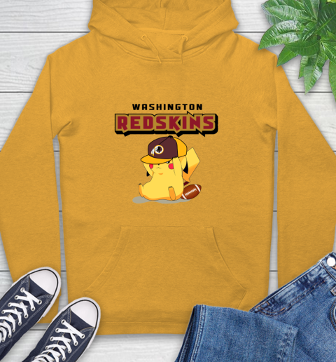 NFL Pikachu Football Washington Redskins Hoodie 3