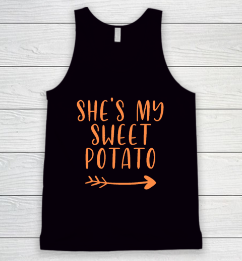 Thanksgiving Matching Couple She's My Sweet Potato I Yam Set Tank Top