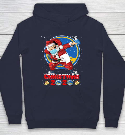 Golden State Warriors Funny Santa Claus Dabbing Christmas 2020 NBA Hoodie 2
