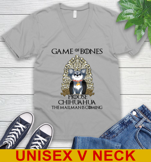 Game of bones house chihuahua dog the mailman is coming tshirt 44