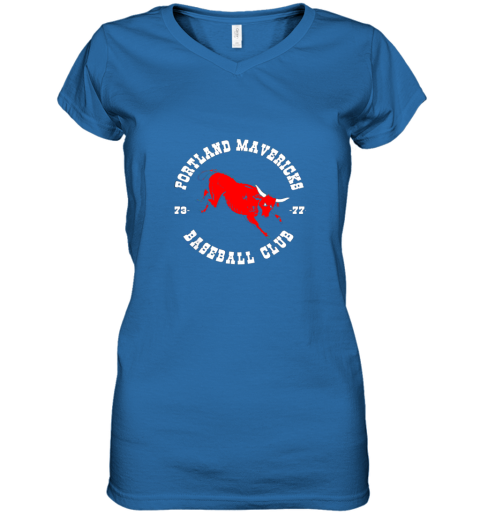 mqar portland shirt cows mavericks baseball vintage for awesome women v neck t shirt 39 front royal