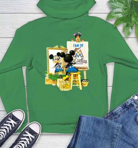 MLB Baseball Miami Marlins Mickey Drawing Shirt 21