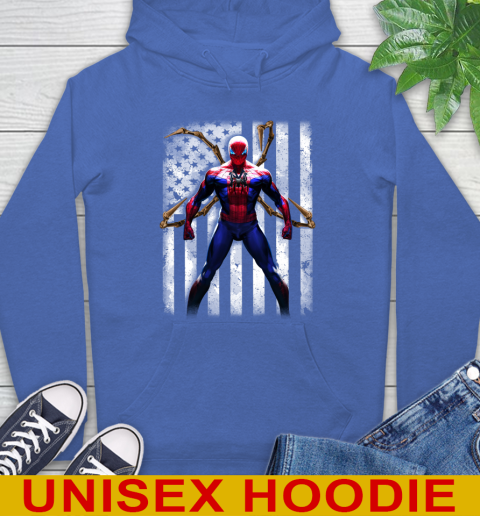 MLB Baseball New York Yankees Spider Man Avengers Marvel American Flag Shirt Hoodie 9