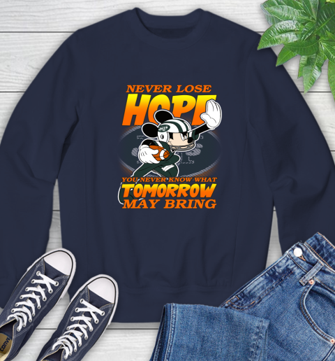 New York Jets NFL Football Mickey Disney Never Lose Hope Sweatshirt 2