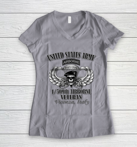 Veteran Shirt 1 509th Airborne Veteran Women's V-Neck T-Shirt 2