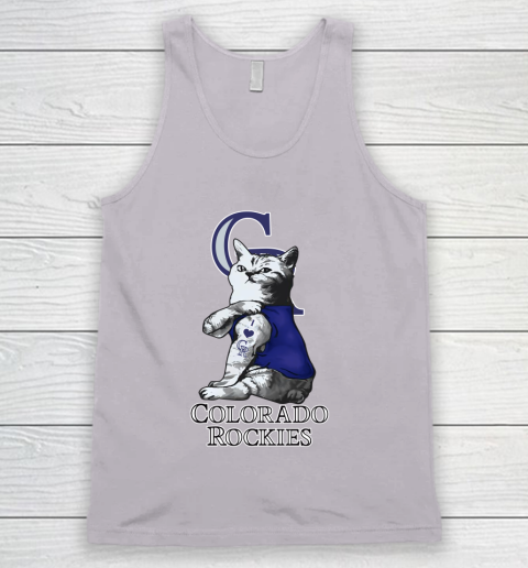 MLB Baseball My Cat Loves Colorado Rockies Tank Top 3