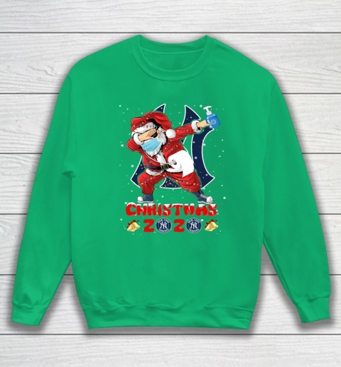New York Yankees Funny Santa Claus Dabbing Christmas 2020 MLB Sweatshirt 5