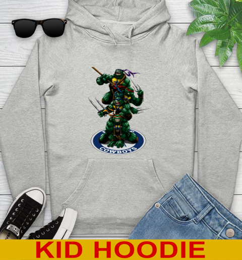 NFL Football Dallas Cowboys Teenage Mutant Ninja Turtles Shirt Youth Hoodie