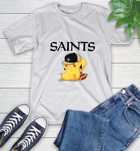 NFL Pikachu Football Sports New Orleans Saints T-Shirt 12