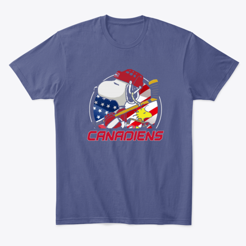 r3hx montreal canadienssnoopy and woodstock nhl classic t shirt 2 front purple