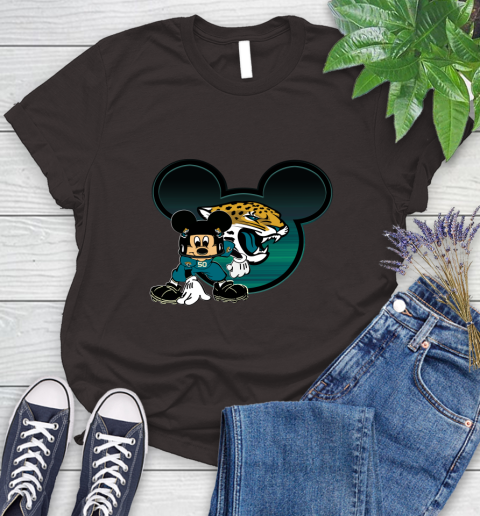 NFL Jacksonville Jaguars Mickey Mouse Disney Football T Shirt Women's T-Shirt 8